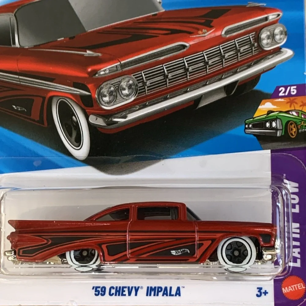 59 Chevy Impala Hot Wheels Red Car 1959 Chevrolet Hotwheels New 2026
